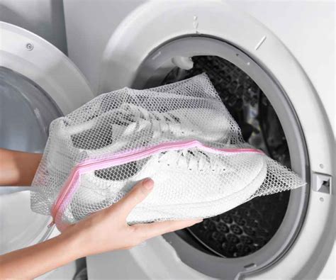 drying shoes in the dryer.